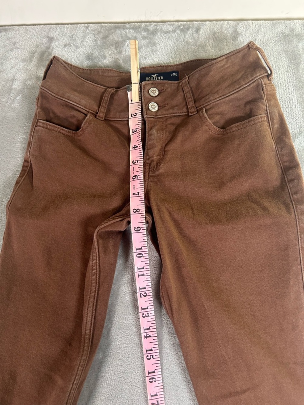 Hollister low rise Brown Flared Pants - Picture 5 of 9